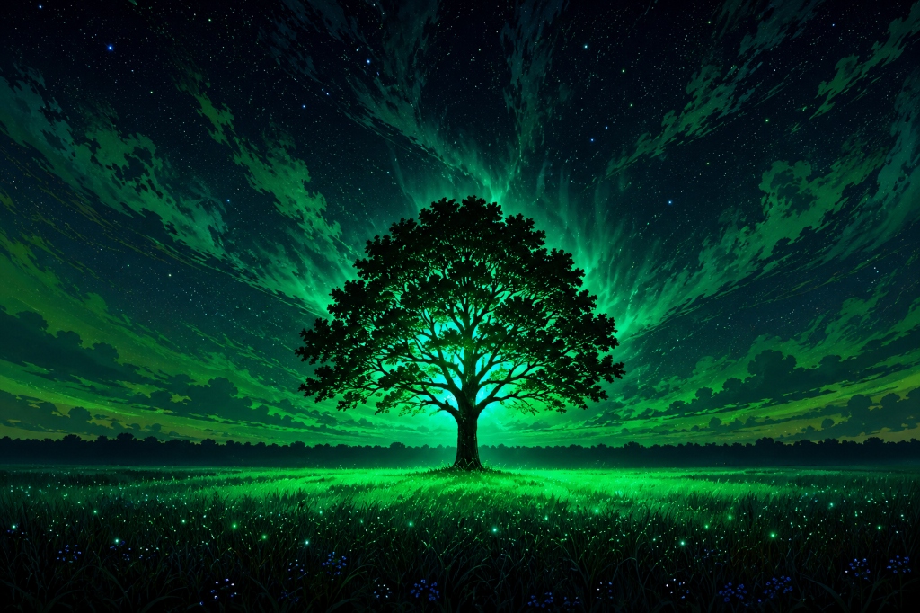Mystical Tree Background